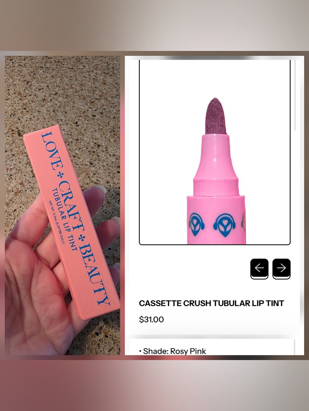 Love craft beauty - Cassette Crush Tubular Lip Tint